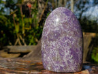 Polished Purple Lepidolite Standing Display Piece x 1 From Madagascar
