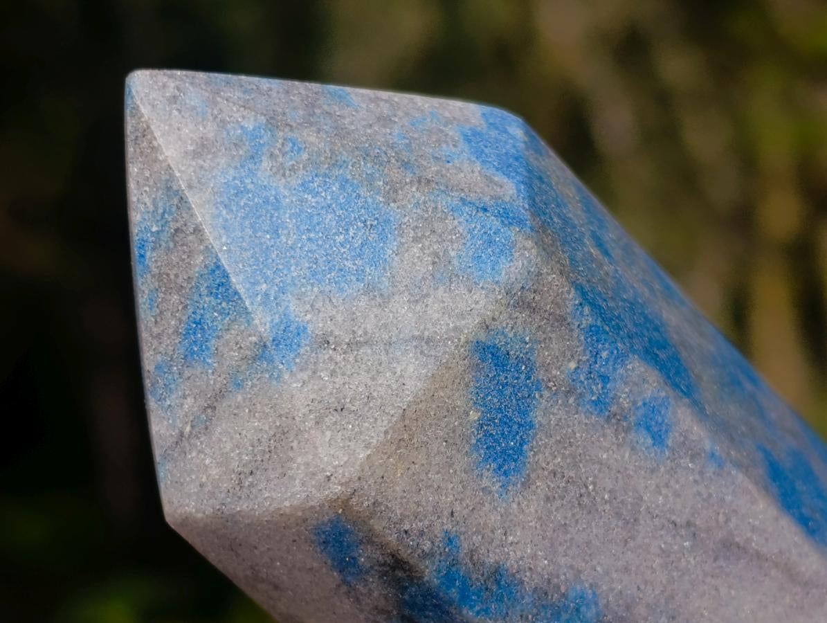 Polished Pair of Blue Spotted Spinel Display Crystals x 1 From Madagascar