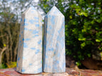 Polished Pair of Blue Spotted Spinel Display Crystals x 1 From Madagascar