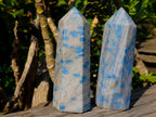 Polished Pair of Blue Spotted Spinel Display Crystals x 1 From Madagascar