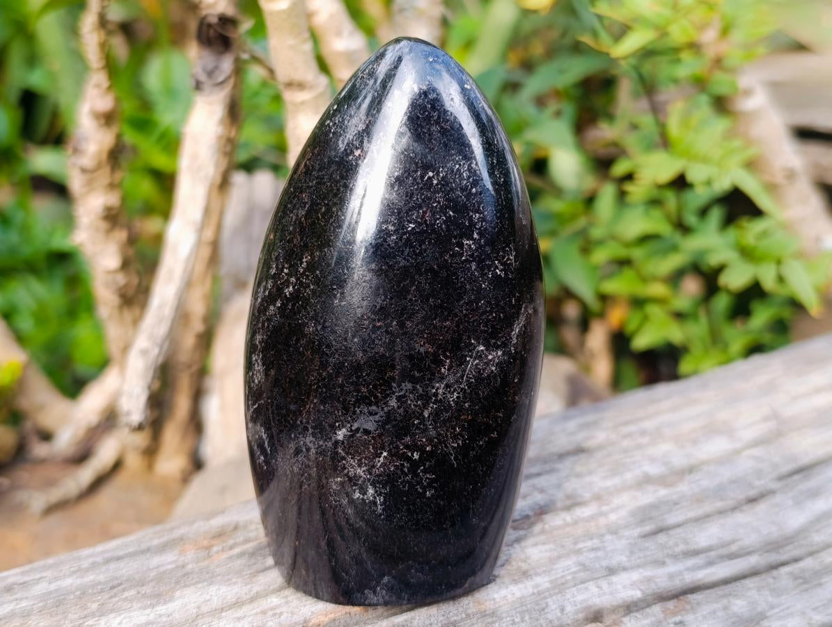 Polished Schorl Black Tourmaline Standing Display Piece x 1 From Madagascar