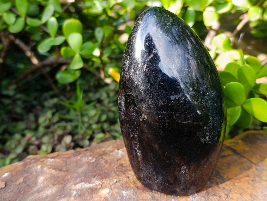 Polished Schorl Black Tourmaline Standing Display Piece x 1 From Madagascar