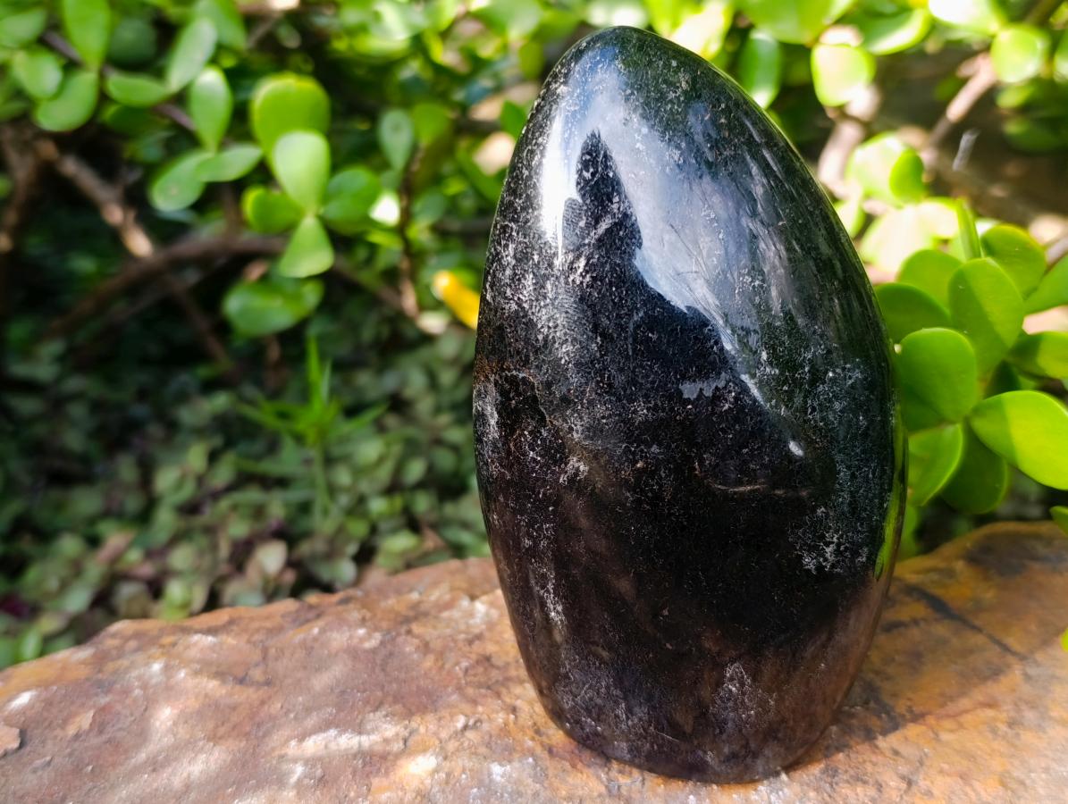 Polished Schorl Black Tourmaline Standing Display Piece x 1 From Madagascar