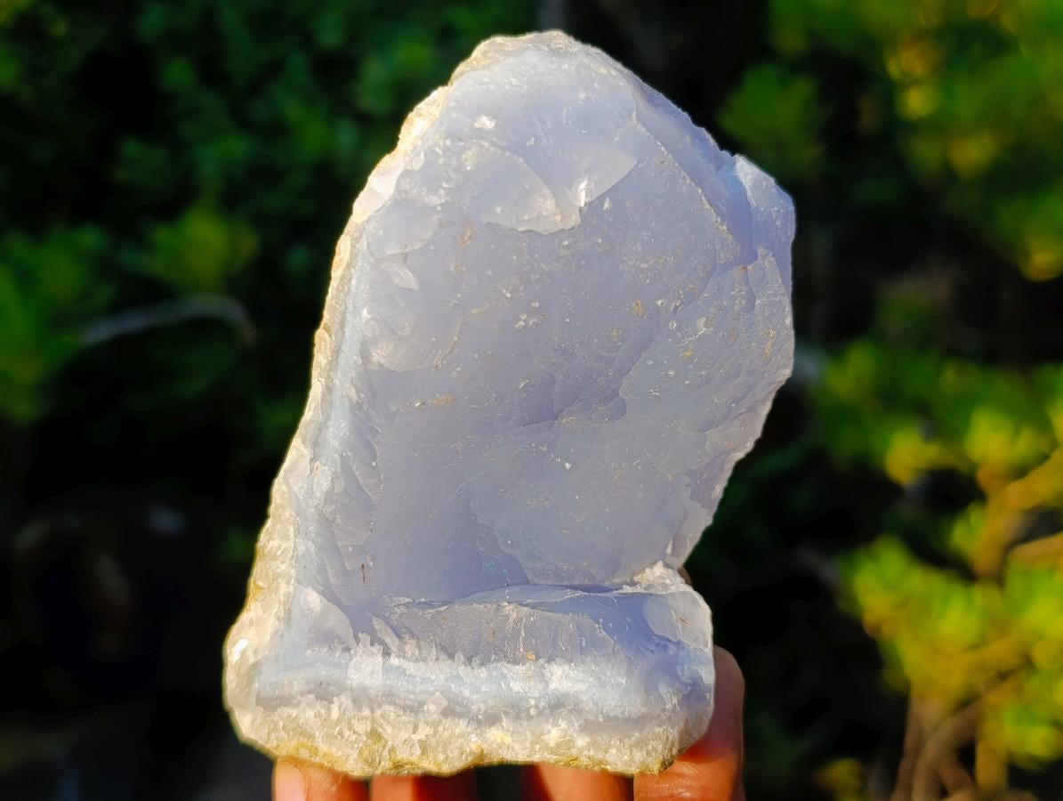 Natural Gemmy Blue Chalcedony Agate Specimen x 1 From Nsanje, Malawi