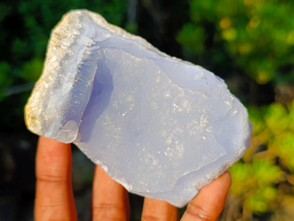Natural Gemmy Blue Chalcedony Agate Specimen x 1 From Nsanje, Malawi