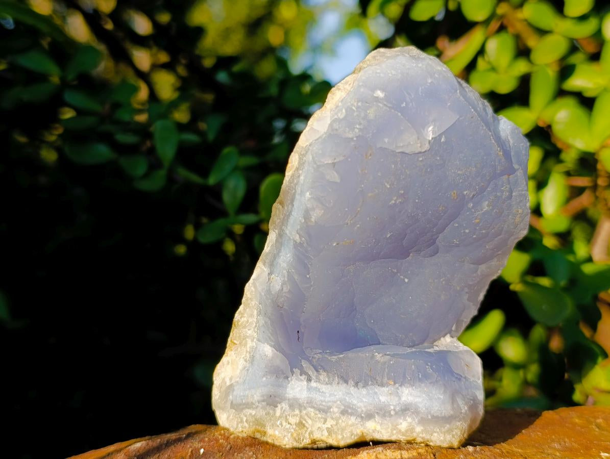 Natural Gemmy Blue Chalcedony Agate Specimen x 1 From Nsanje, Malawi