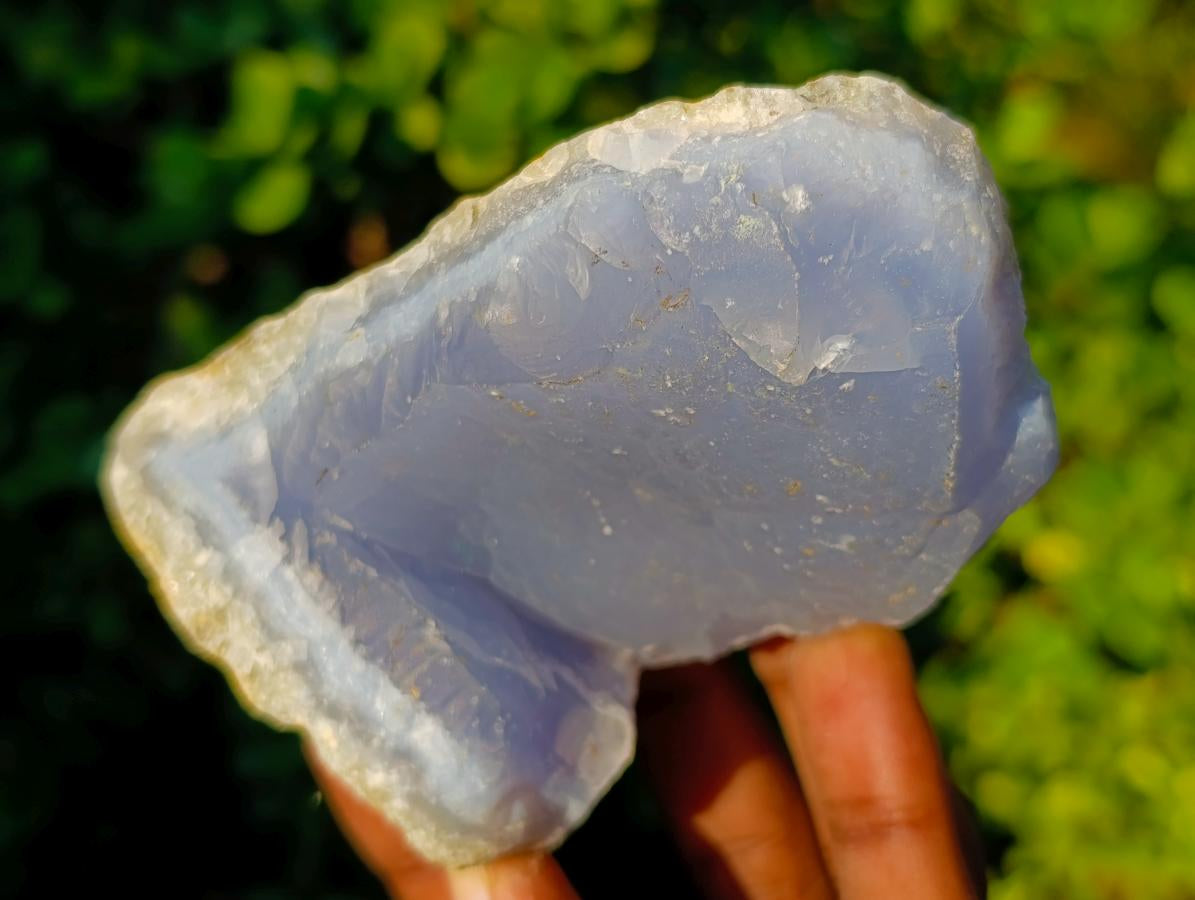 Natural Gemmy Blue Chalcedony Agate Specimen x 1 From Nsanje, Malawi