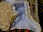 Natural Large Crystalline Blue Lace Agate Specimen x 1 From Nsanje, Malawi