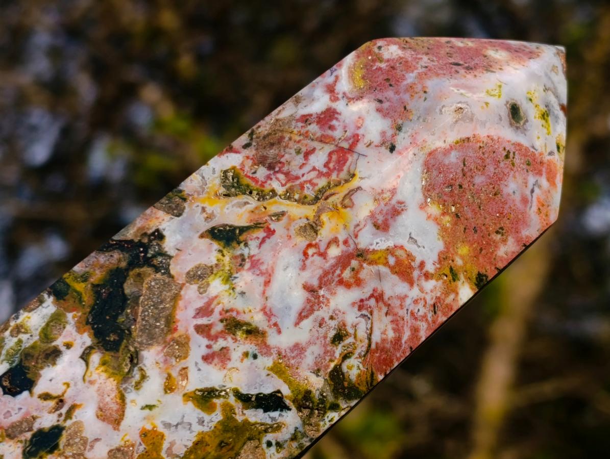 Polished Large Brecciated Ocean Jasper Display Crystal x 1 From Madagascar