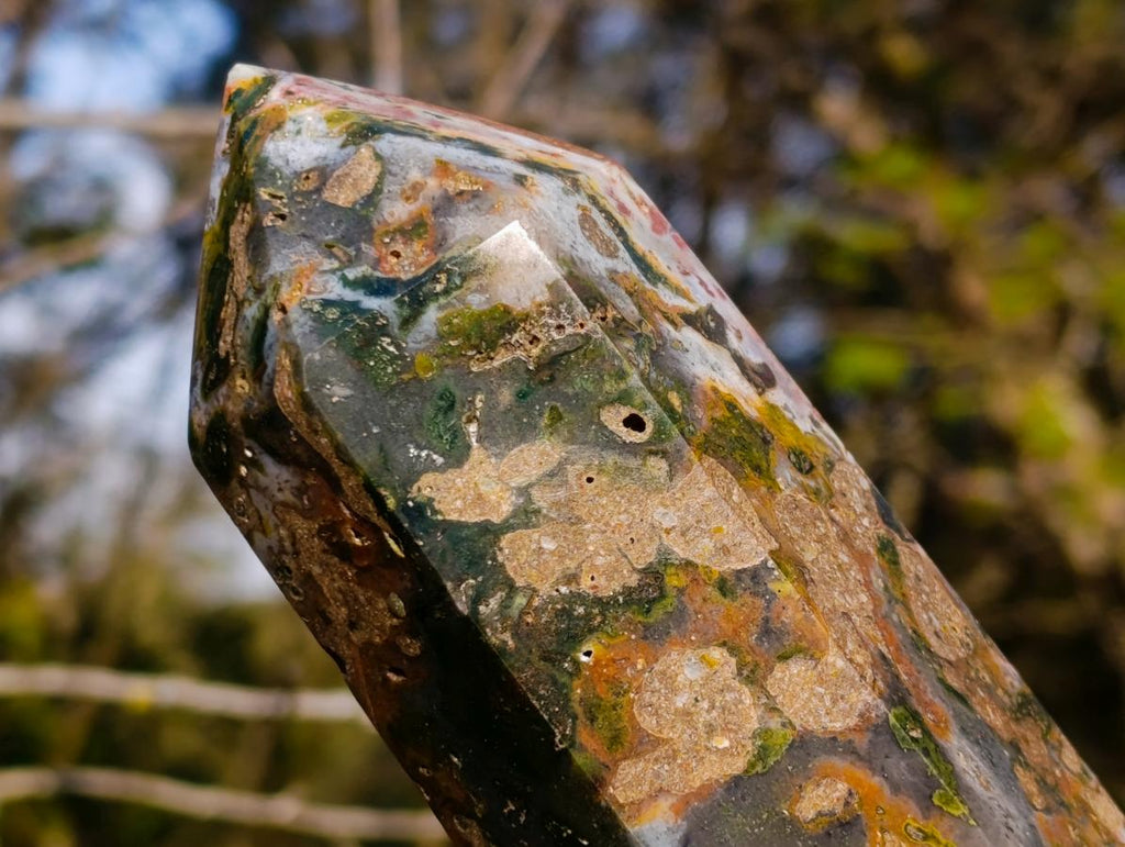 Polished Large Brecciated Ocean Jasper Display Crystal x 1 From Madagascar