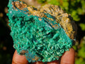 Natural Ultra Rare Malachite Barite Specimen x 1 From Shinkolobwe Mine, Congo