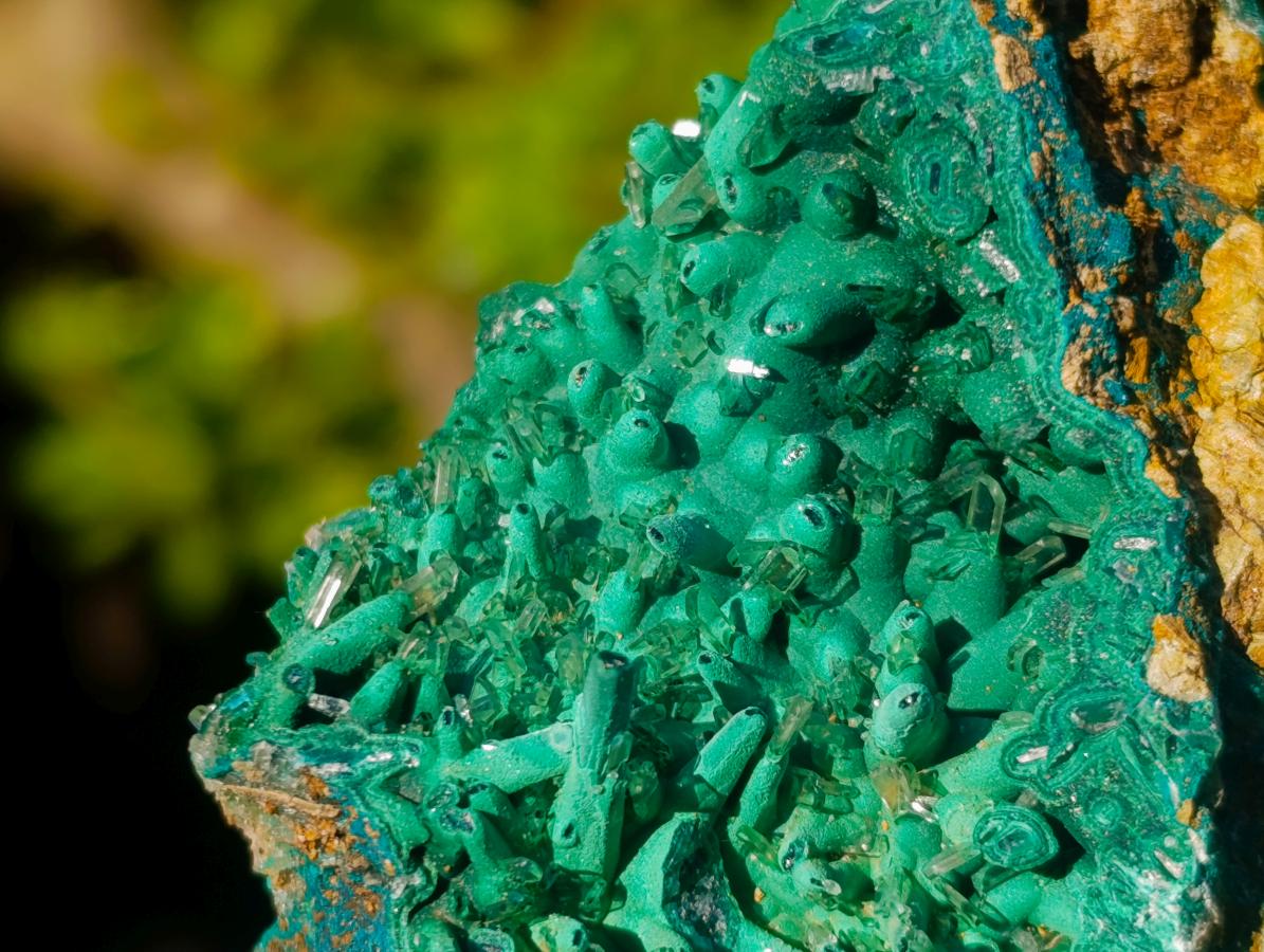 Natural Ultra Rare Malachite Barite Specimen x 1 From Shinkolobwe Mine, Congo
