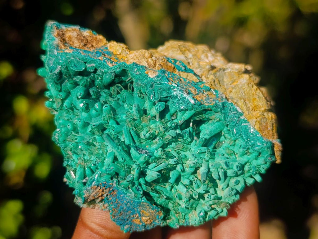 Natural Ultra Rare Malachite Barite Specimen x 1 From Shinkolobwe Mine, Congo