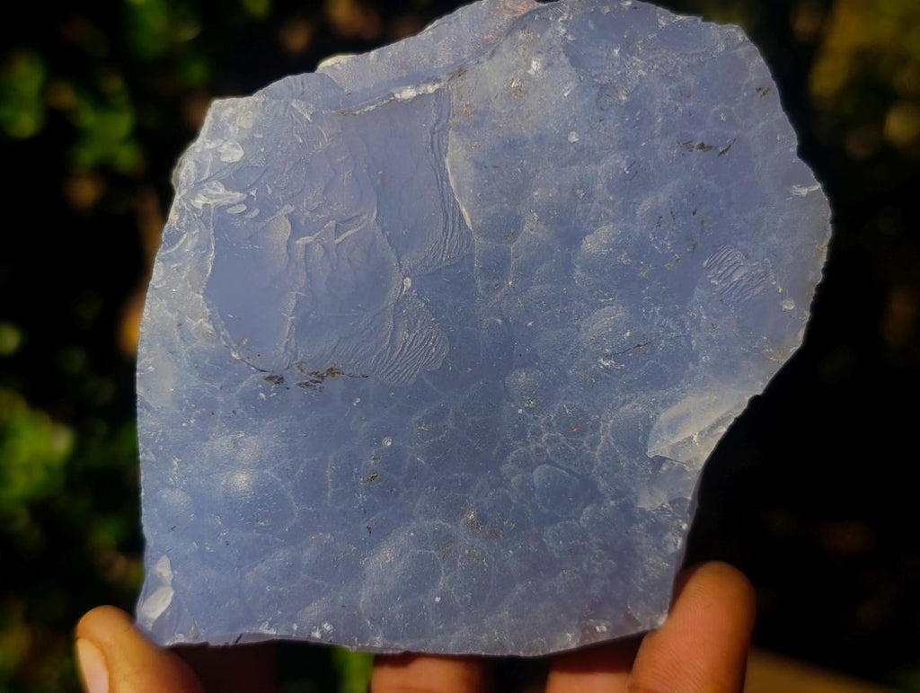 Natural Cabinet Size Botryoidal Blue Chalcedony Specimen x 1 From Nsanje, Malawi