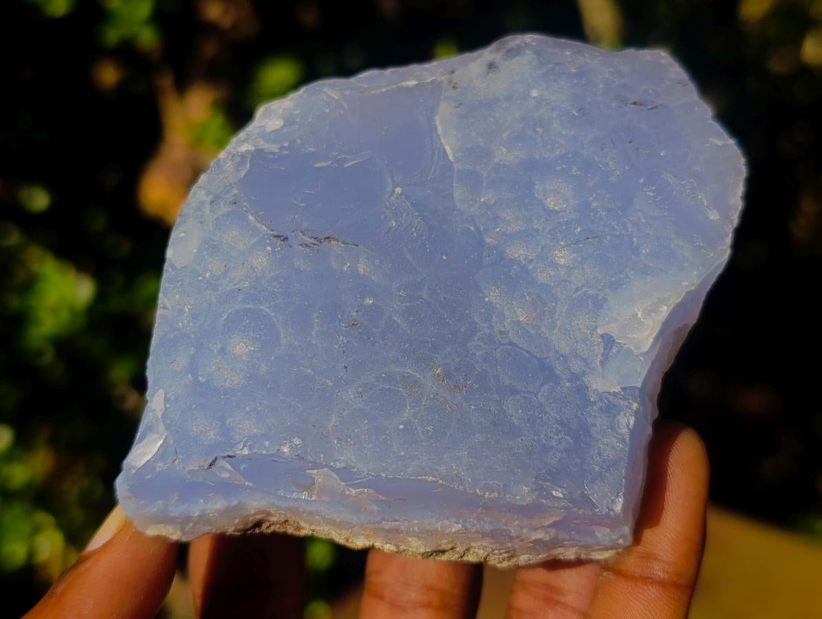 Natural Cabinet Size Botryoidal Blue Chalcedony Specimen x 1 From Nsanje, Malawi