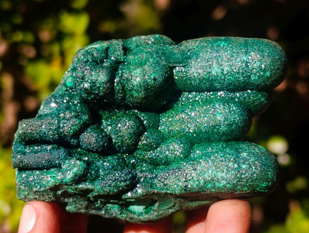 Natural Cabinet Size Stalagmite Malachite Specimen x 1 From Kolwezi, Congo