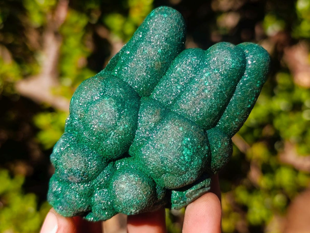 Natural Cabinet Size Stalagmite Malachite Specimen x 1 From Kolwezi, Congo