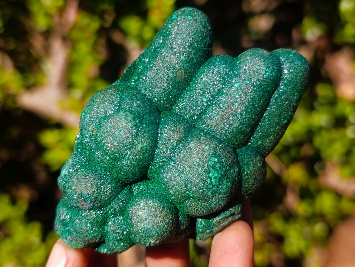 Natural Cabinet Size Stalagmite Malachite Specimen x 1 From Kolwezi, Congo