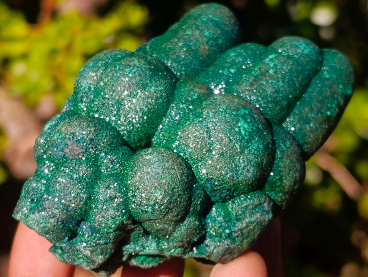 Natural Cabinet Size Stalagmite Malachite Specimen x 1 From Kolwezi, Congo