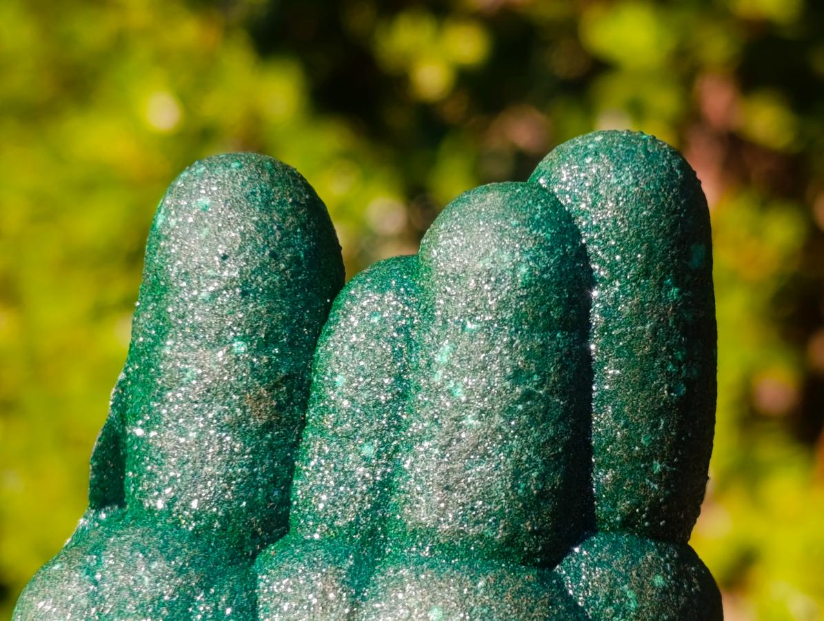 Natural Cabinet Size Stalagmite Malachite Specimen x 1 From Kolwezi, Congo