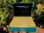 Hand Made Green and Pink Unakite Jewellery Box -Sold Per Piece - From Messina, South Africa