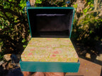 Hand Made Green and Pink Unakite Jewellery Box -Sold Per Piece - From Messina, South Africa