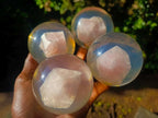 Hand Made Rose Quartz Paperweight Perspex Ball - Sold Per Piece - From South Africa