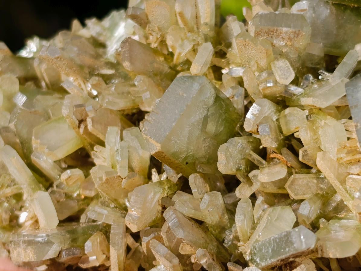 Natural Large Bladed Barite Specimen with Malachite  x 1 From Shinkolobwe Mine, Congo