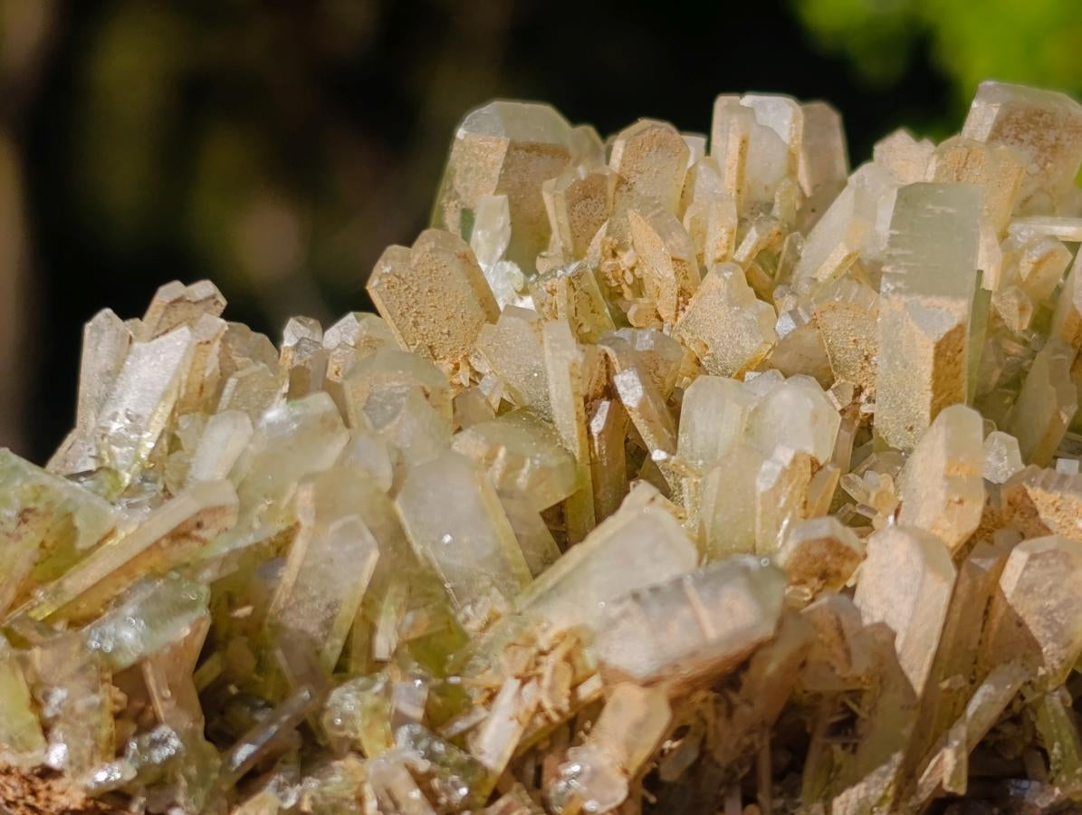 Natural Large Bladed Barite Specimen with Malachite  x 1 From Shinkolobwe Mine, Congo