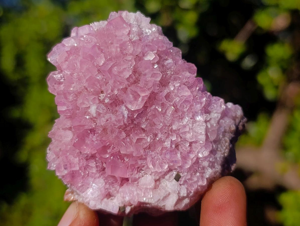 Natural Super Rare Pink Rhodocalcite Specimen with Kolwezite Crystals x 1 From Mashamba West, Congo