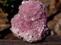 Natural Super Rare Pink Rhodocalcite Specimen with Kolwezite Crystals x 1 From Mashamba West, Congo