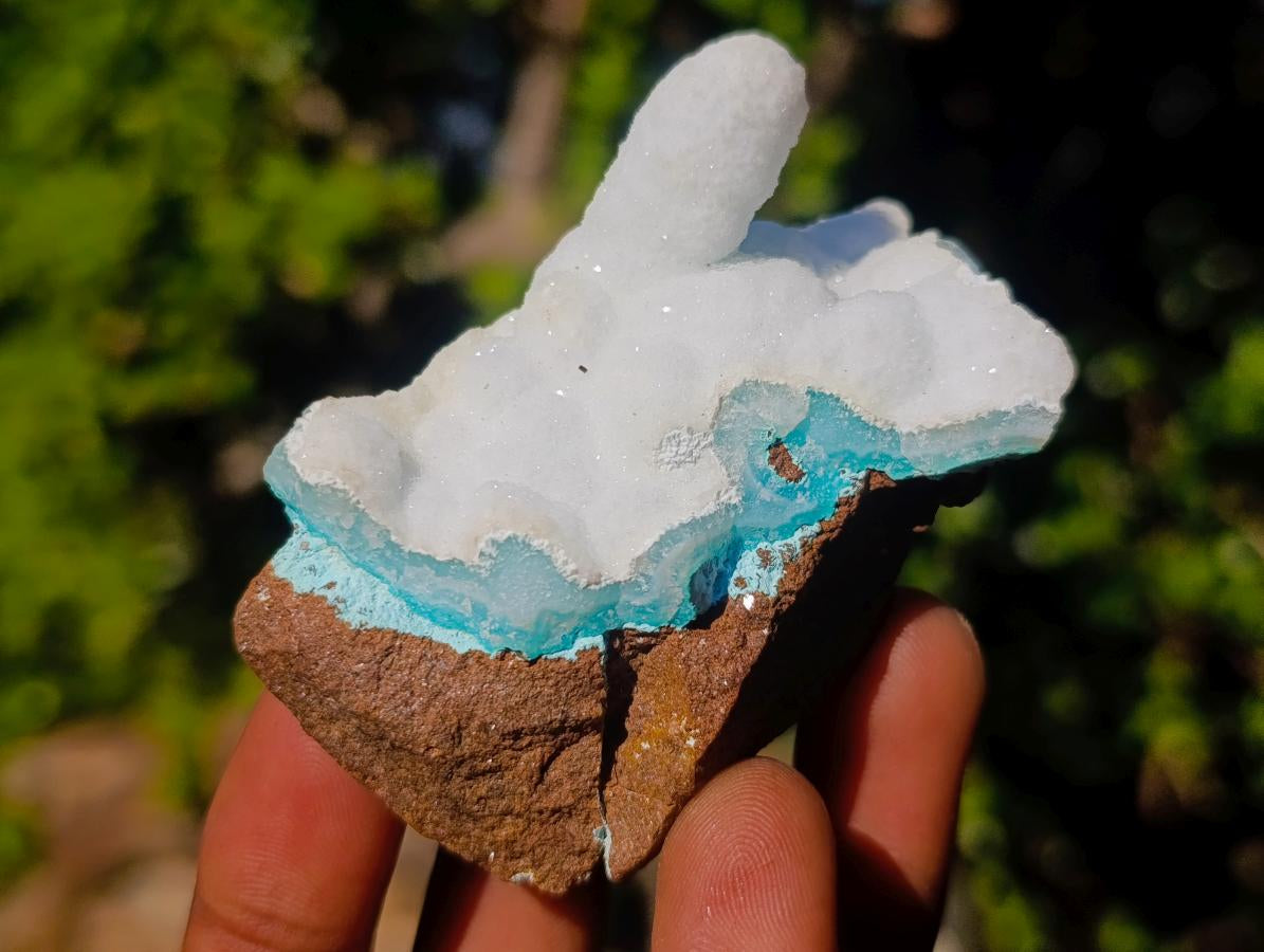 Natural Super Rare Blue Hemimorphite Stalagmite Specimen x 1 From Lupoto Mine, Congo