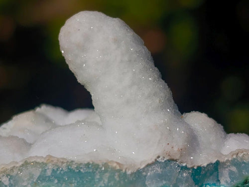 Natural Super Rare Blue Hemimorphite Stalagmite Specimen x 1 From Lupoto Mine, Congo