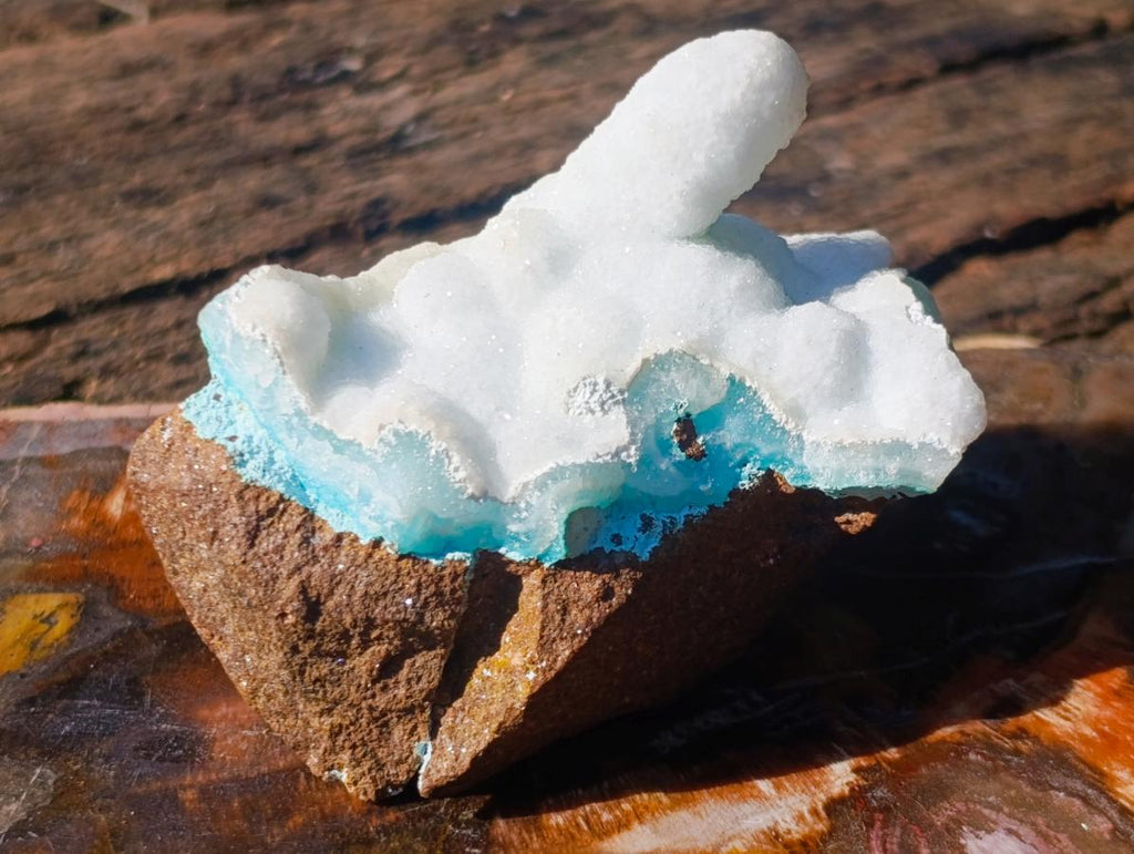 Natural Super Rare Blue Hemimorphite Stalagmite Specimen x 1 From Lupoto Mine, Congo