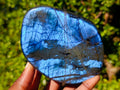 Polished Blue Flash Labradorite Standing Display Piece x 1 From Tulear, Madagascar