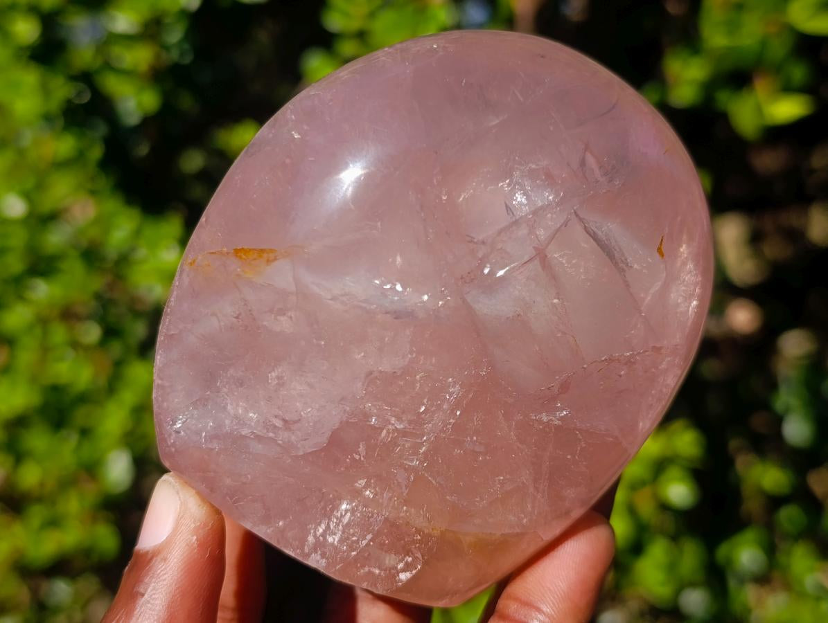 Polished Gemmy Translucent Star Rose Quartz Display Piece x 1 From Ambatondrazaka, Madagascar