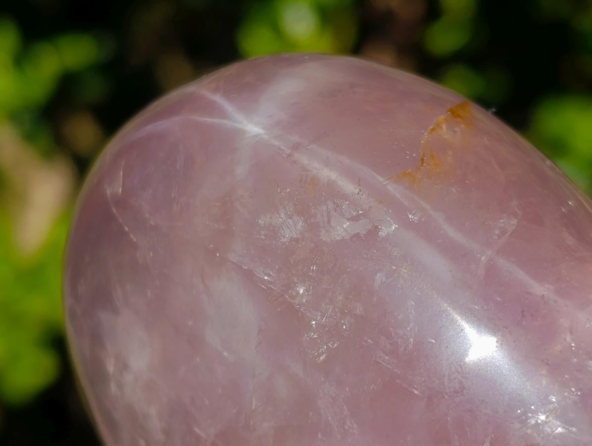 Polished Gemmy Translucent Star Rose Quartz Display Piece x 1 From Ambatondrazaka, Madagascar