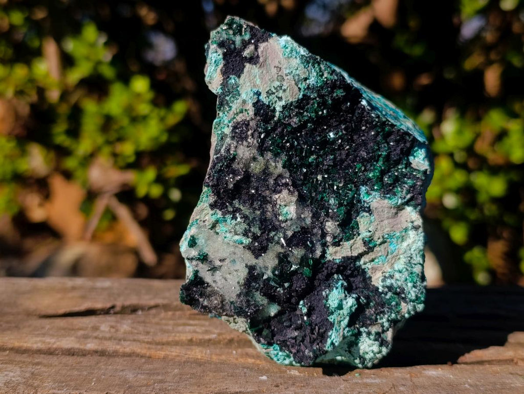 Natural Crystalline Malachite Specimen with Chrysocolla and Hemimorphite x 1 From Kolwezi, Congo