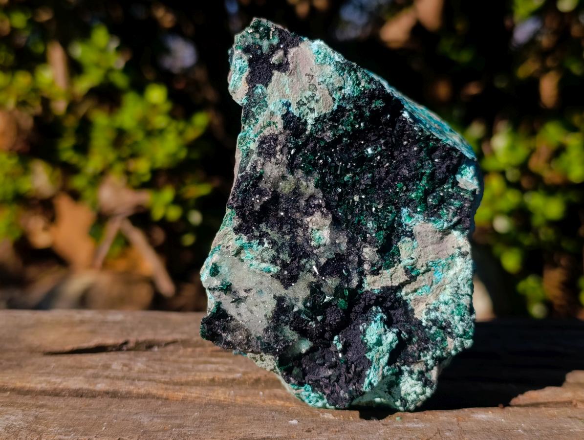 Natural Crystalline Malachite Specimen with Chrysocolla and Hemimorphite x 1 From Kolwezi, Congo