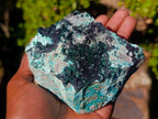 Natural Crystalline Malachite Specimen with Chrysocolla and Hemimorphite x 1 From Kolwezi, Congo