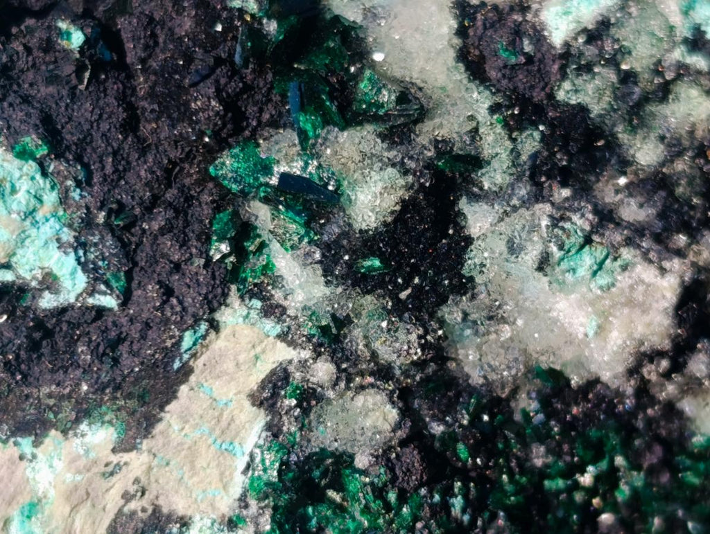 Natural Crystalline Malachite Specimen with Chrysocolla and Hemimorphite x 1 From Kolwezi, Congo