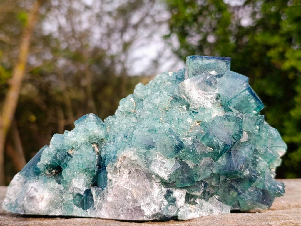 Natural Large Cabinet Size Cubic Fluorite Specimen x 1 From Mandrosonoro Madagascar
