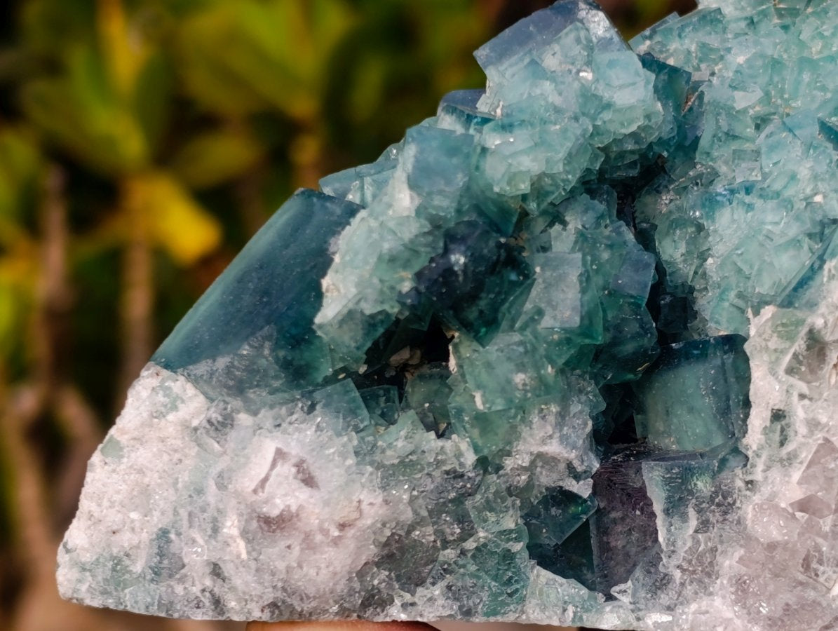 Natural Large Cabinet Size Cubic Fluorite Specimen x 1 From Mandrosonoro Madagascar