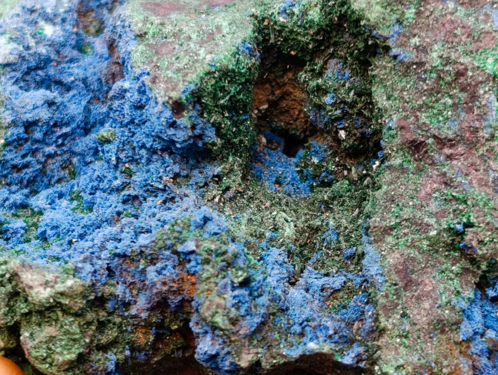 Natural Super Rare Cabinet Size Cuprite, Shattuckite and Malachite Specimen x 1 From Mashamba West, Congo