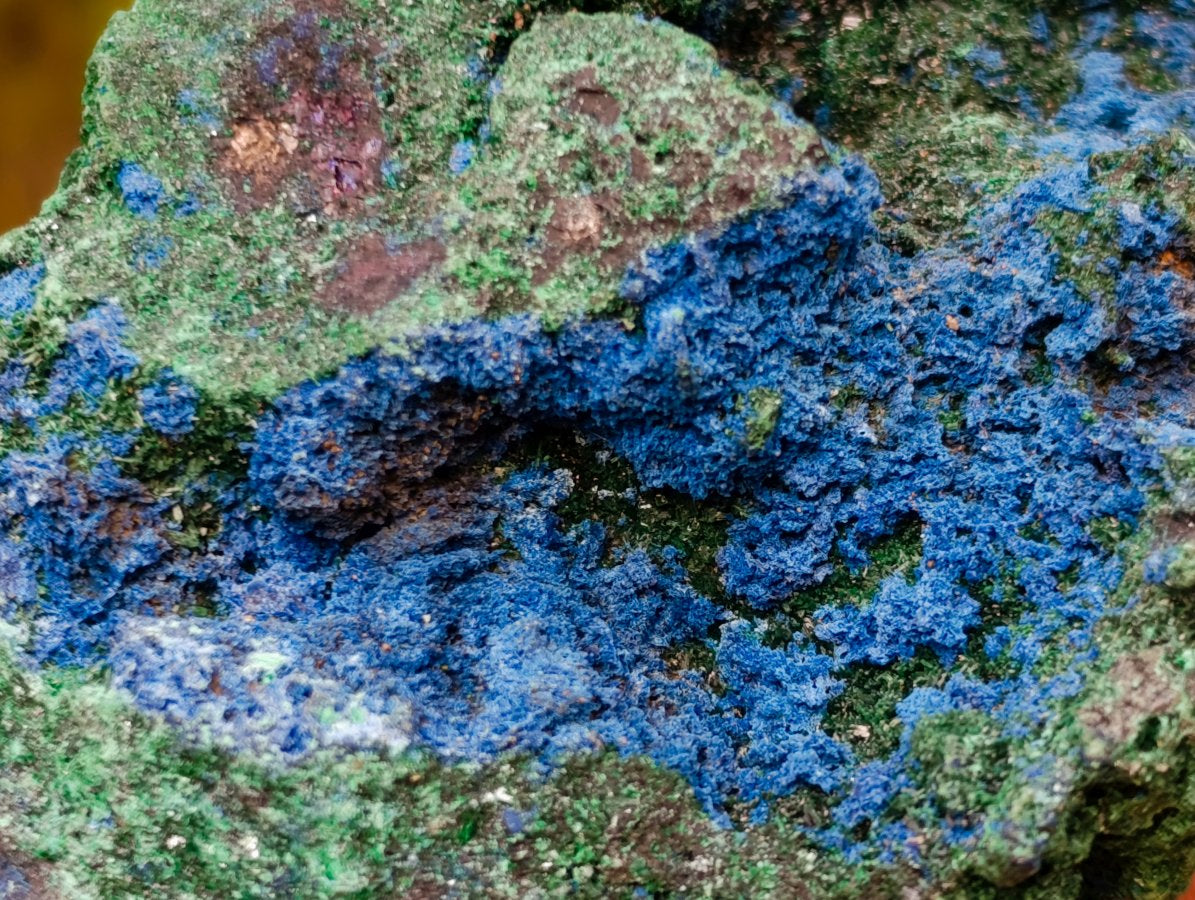 Natural Super Rare Cabinet Size Cuprite, Shattuckite and Malachite Specimen x 1 From Mashamba West, Congo