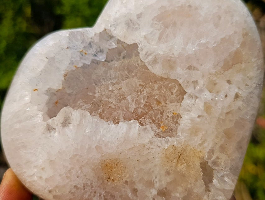 Polished Large Carnelian Gemstone Heart x 1 From Madagascar