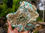 Natural Large Barite and Malachite Specimen x 1 From Shinkolobwe Mine, Congo