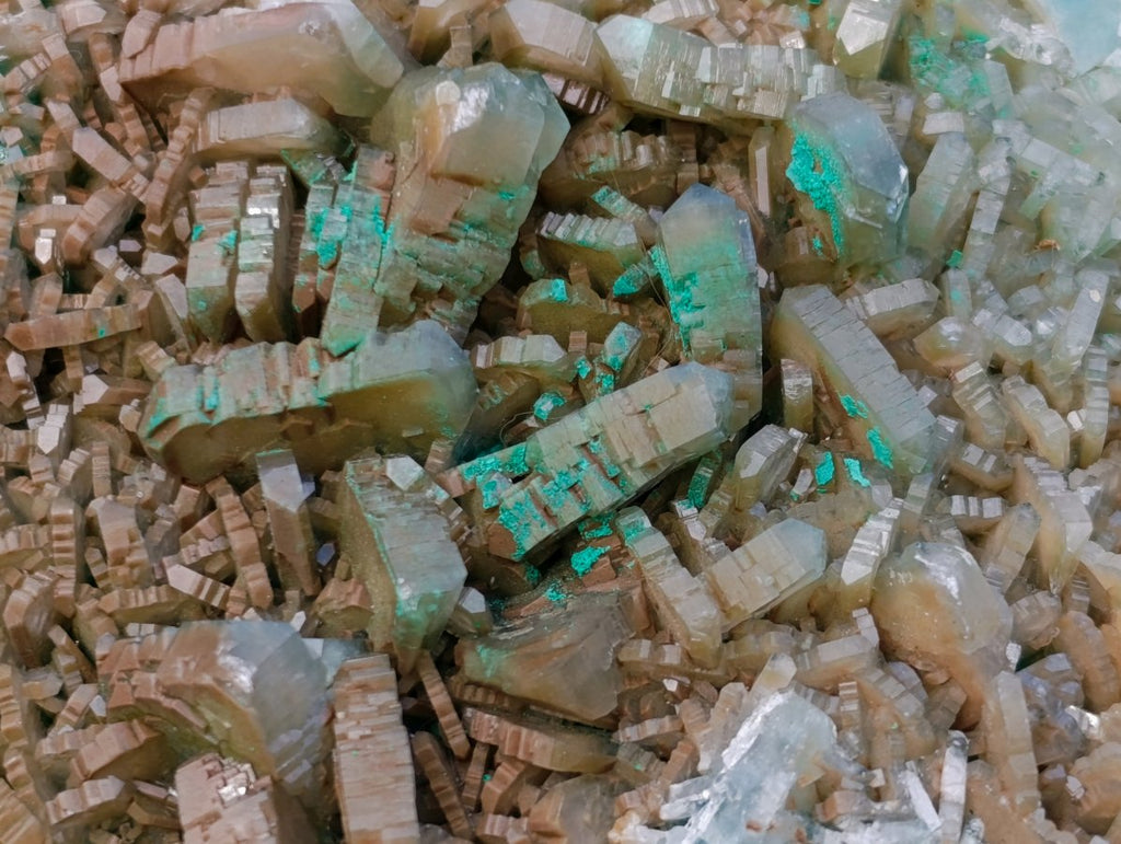 Natural Large Barite and Malachite Specimen x 1 From Shinkolobwe Mine, Congo