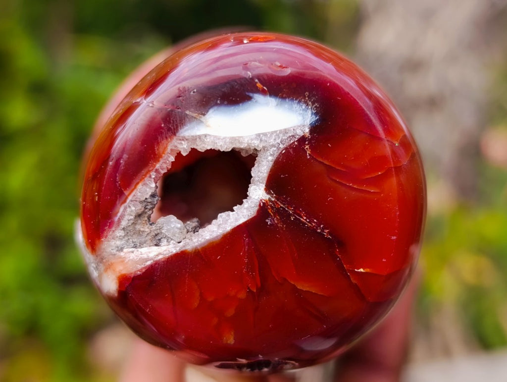 Polished Large Carnelian Gemstone Mushroom x 1 From Madagascar