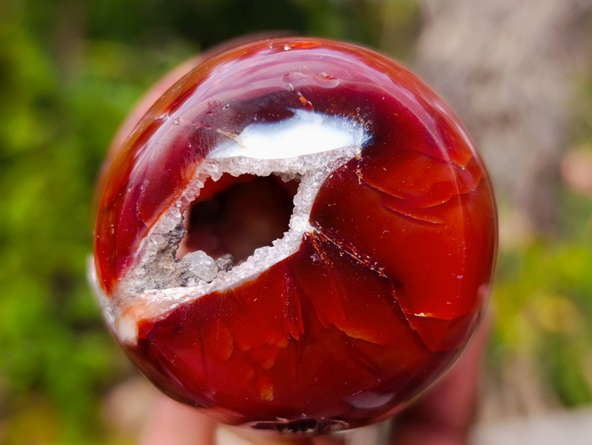 Polished Large Carnelian Gemstone Mushroom x 1 From Madagascar